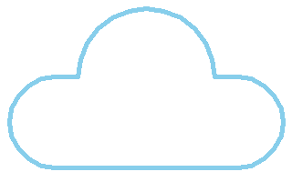 Python - turtle绘制白云-黎明前的茶会